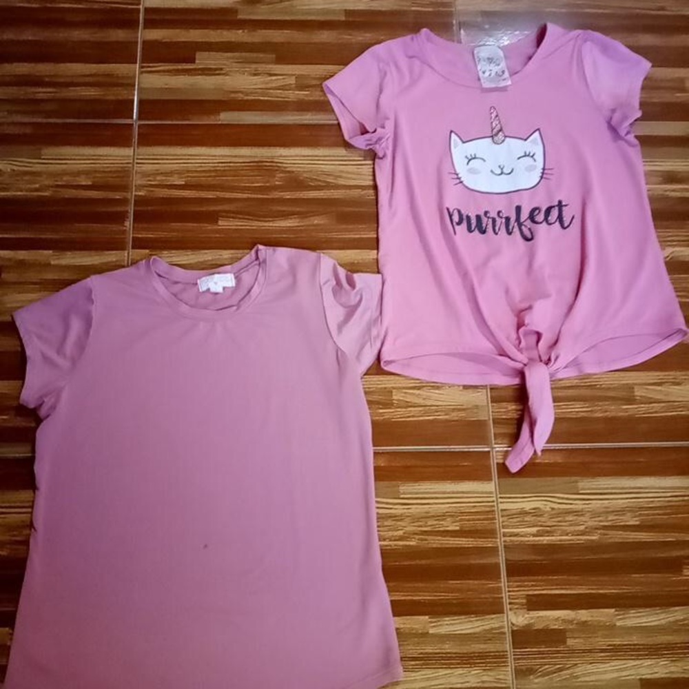 Summer pink shirts